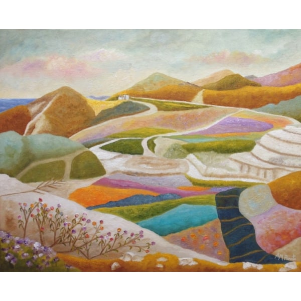 Flowers Sprouting In The Rocky Valley - 70x100 cm