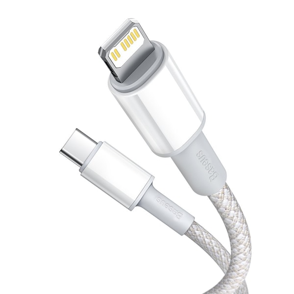 Snabbladdningskabel för iPhone USB-C - Lightning Power Delivery 20W 1m vit