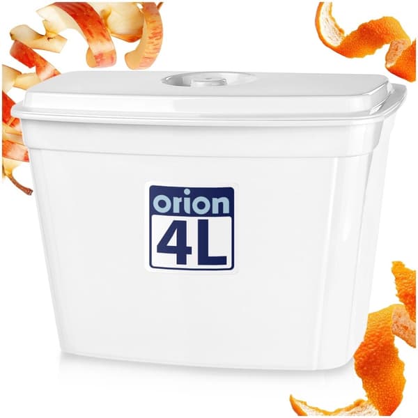Køkkendørmonteret affaldsspand, 4L, Hvid