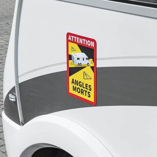 Magneettitarra "Attention Angles Morts!" matkailuauto