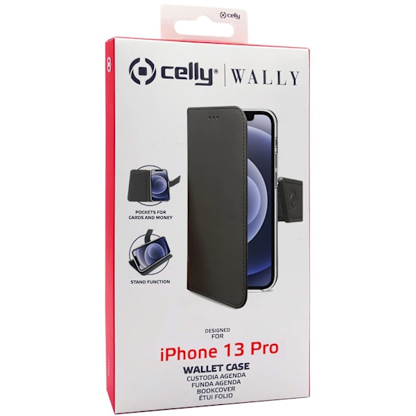 Wallet Case iPhone 13 Pro Svart