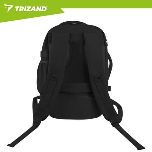 Rejserygsæk 40x25x20cm, 20L, Sort, 2-i-1 taske