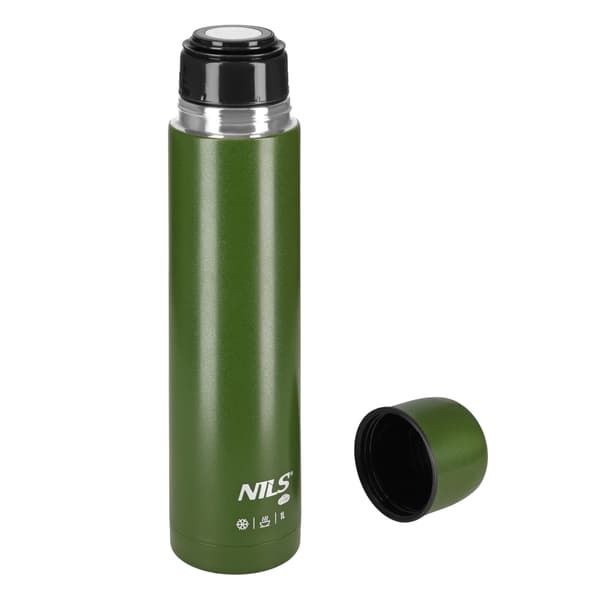 Termos 1000 ml grön – isolerad reseflaska