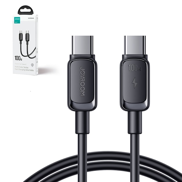 USB-C - USB-C kabel 100W 1,2m sort