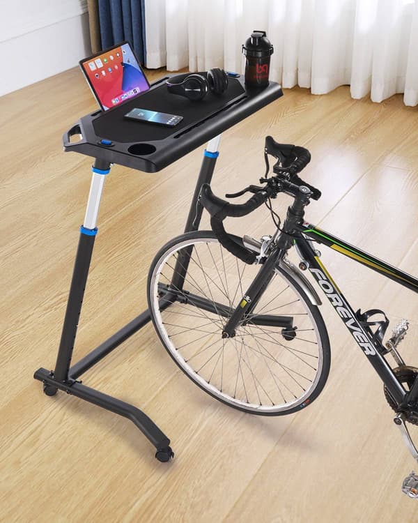 Cykelbord – Hopfällbart, höjdjusterbart och låsbara hjul