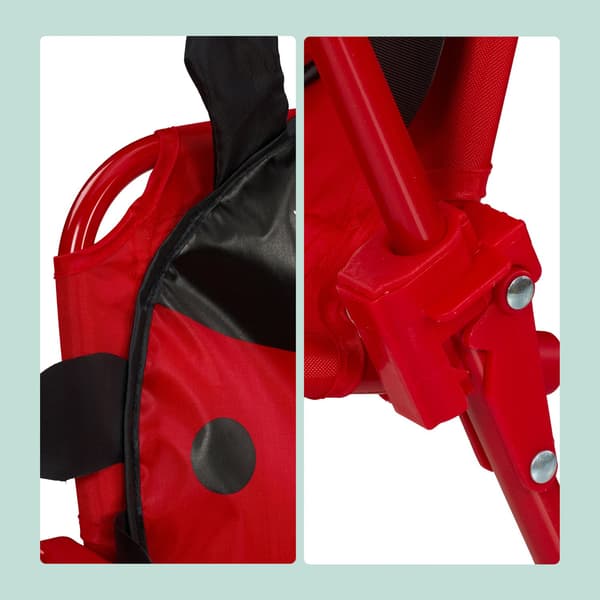 Barns 4-delade campingmöbelset med parasoll