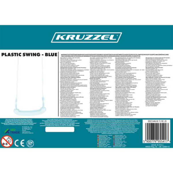 Plastgynge - blå 25446