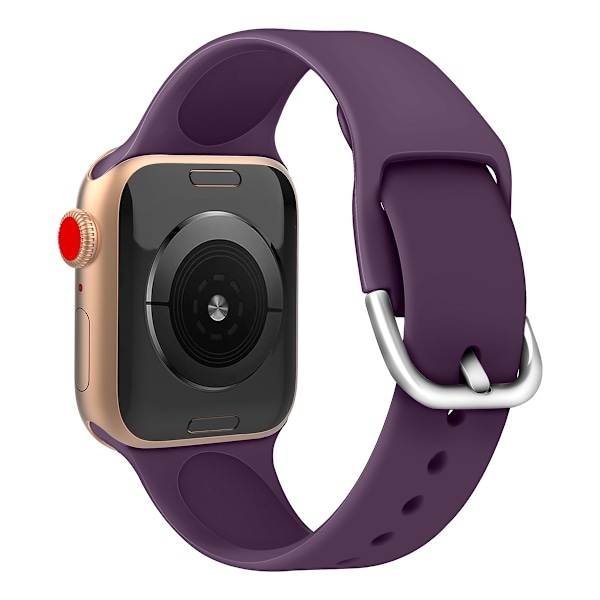 Silikonrem APS gul för Apple Watch 2-9/SE 38/40/41mm
