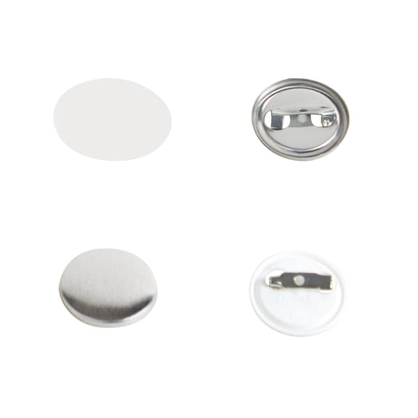 25 mm knappsats med nål, 500 delar, 2,5 cm