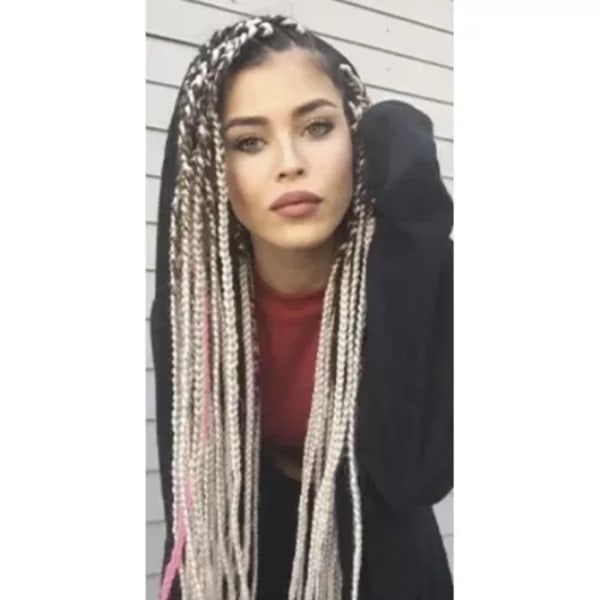 Syntetisk hår fletninger blond Soulima 23556