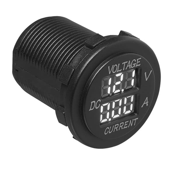 Indbygget digitalt volt-amperemeter 6-30V / 0-10A