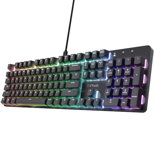 GXT 871 Zora Mekaniskt gamingtangentbord Nordisk layout Svart