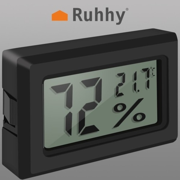 2-i-1 digital termometer och hygrometer
