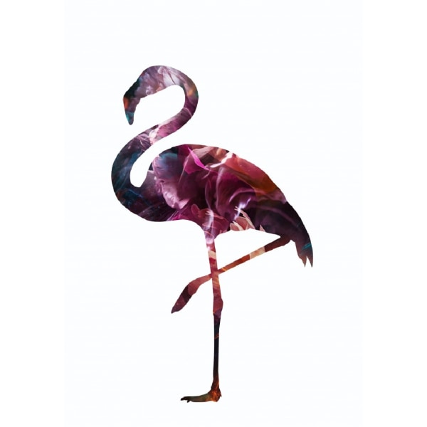 Flamingo Silhouette - 21x30 cm