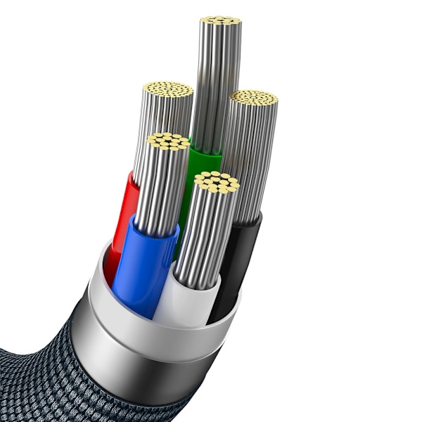 USB - Lightning-kaapeli nopeaan lataukseen ja tiedonsiirtoon, 1,2 m, musta