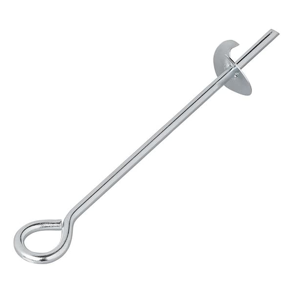 Maa-ankkuri 39 cm sinkitty teräs silmukalla