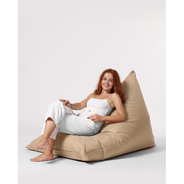 Garden Bean Bag Pyramid Big Bed Puf - Mink