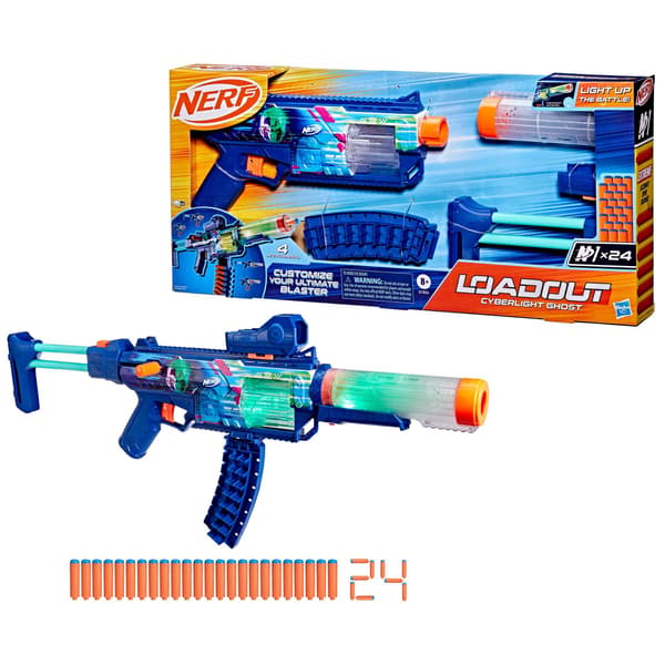 Nerf Loadout Cyberlight Ghost Blaster LED-valoilla