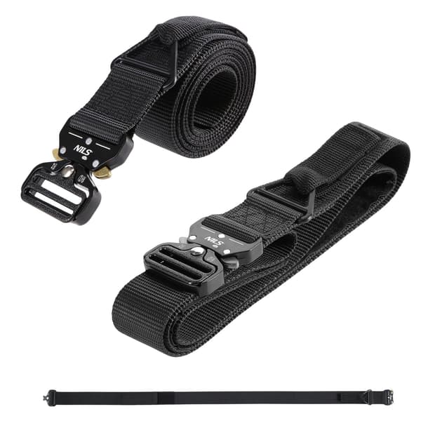 Tactical Belt, Sort, 125 cm, Heavy-Duty