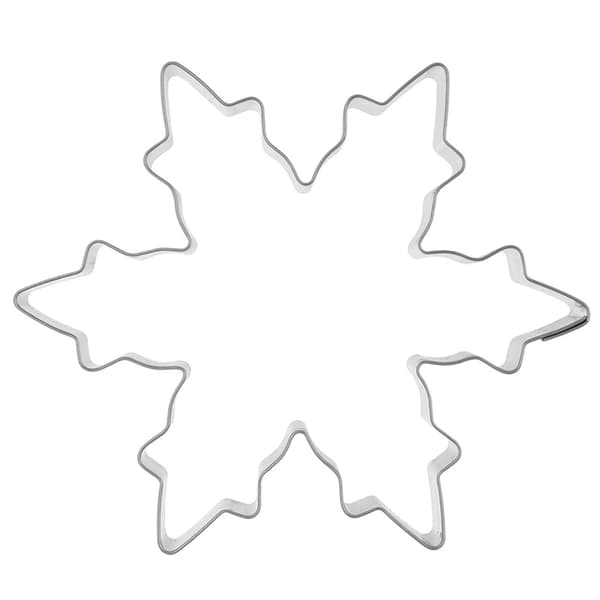 Snöflinge-kakform, rostfritt stål, 10 cm
