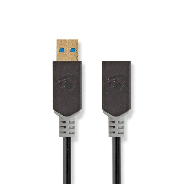 USB-kabel | USB 3.2 Gen 1 | USB-A Han | USB-A Hun | 5 Gbps | Gul