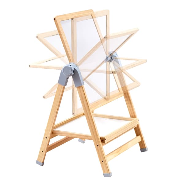 Børnekunststaffeli, 2-i-1 magnetisk whiteboard og kridttavle