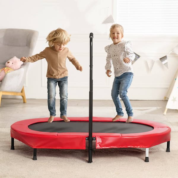 Barnstudsmatta 56x36 tum, hopfällbar med styrstång