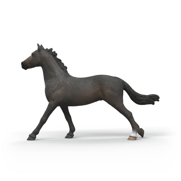Figur af engelsk fuldblodshoppe – sortbrun pels