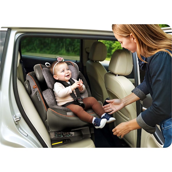 Nukido Prestige Line Autostol Sort/Grå 0-36kg ISOFIX