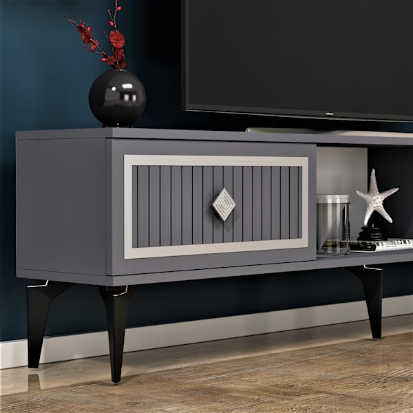 TV Stativ Noll - Antracit, Silver
