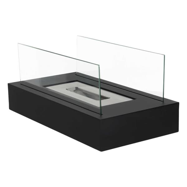 Bordpejs med bioethanol, glas, 35x18x15 cm