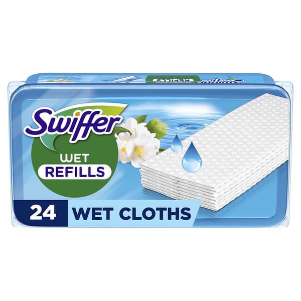 Swiffer våde refills, morgenfrisk duft, 24 stk.