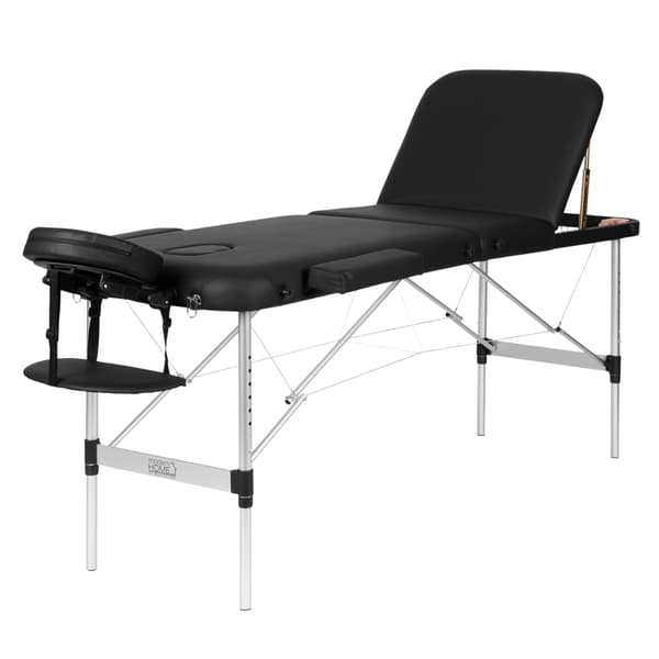 Aluminium 3-delt foldbart massagebord med taske