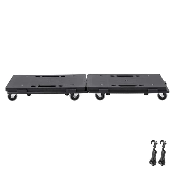 Möbelvagn 2-pack, 500 lb styck, sammankopplande 4-hjulsdrift