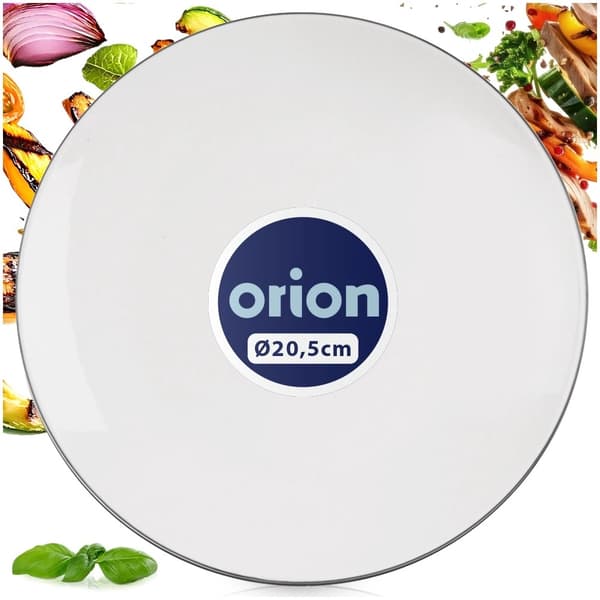 Dessertfat i porslin, vit, 20 cm diameter