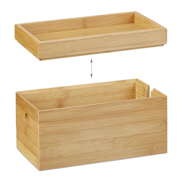 Kabelbox i bambu