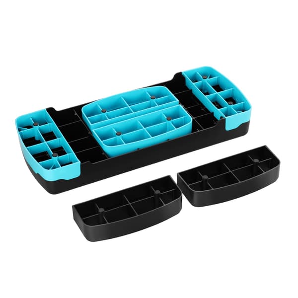 Aerob trinplatform, sort-mint, justerbar højde