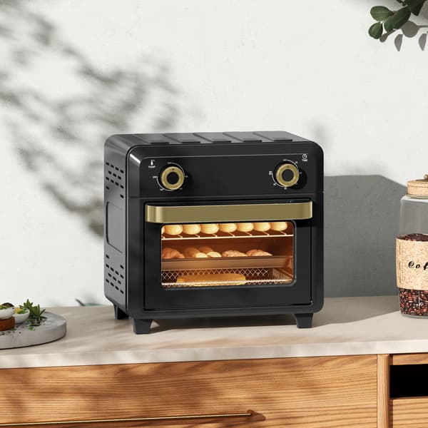 Konvektions miniovn, airfryer, timer, 10L, sort