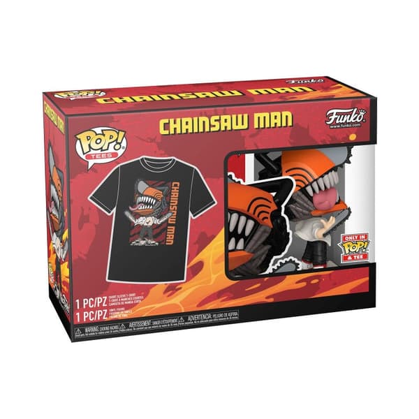 Motorsavsmand springende figur med Pop & Tee-design