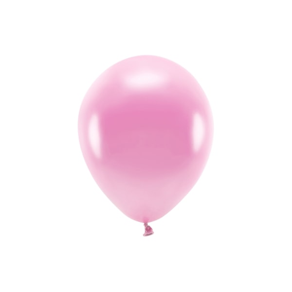 Eco Balloons 26cm metallic, rosa (1 pkt / 10 st.)