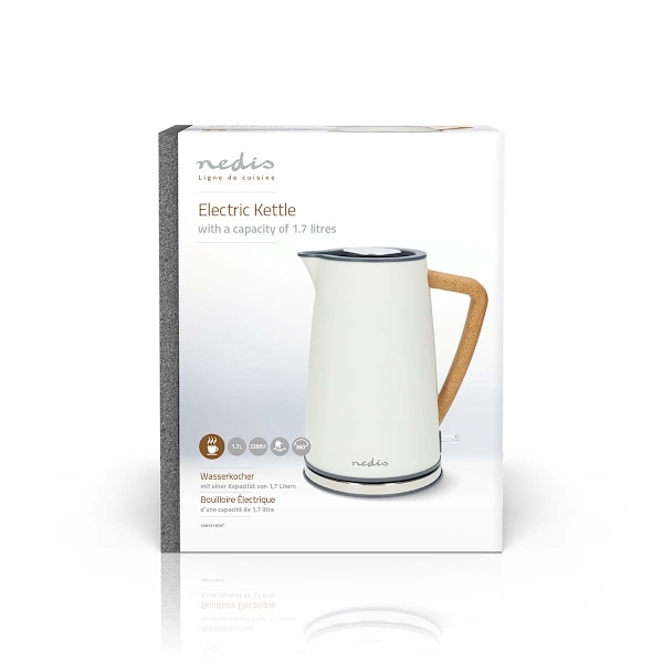 Vedenkeitin | 1.7 l | Soft-Touch | Valkoinen | Pyörivä 360 astetta | Piilotettu lämmityselementti | Strix® ohjain | Tyhjäksi kiehumisen suoja