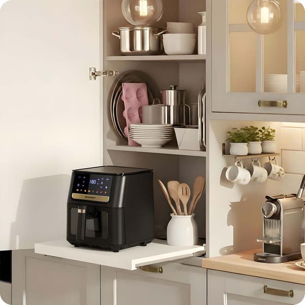 Airfryer, 6,5L, 1700W, Touchskærm, Sort