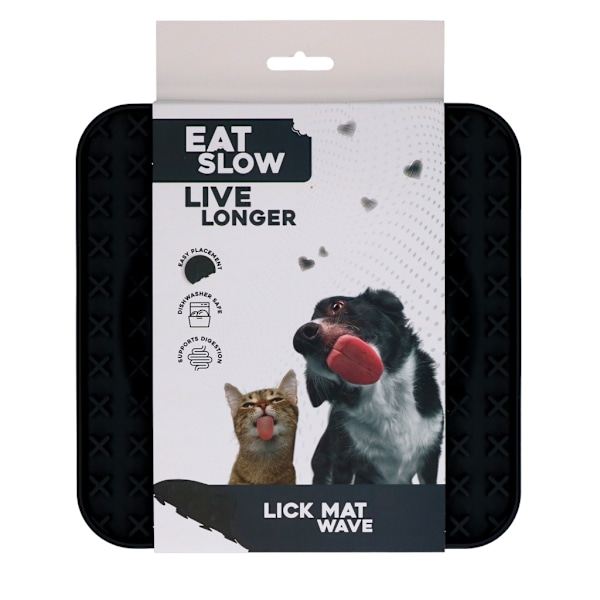 Spis Langsomt Lev Længre Lick Mat Wave Grey