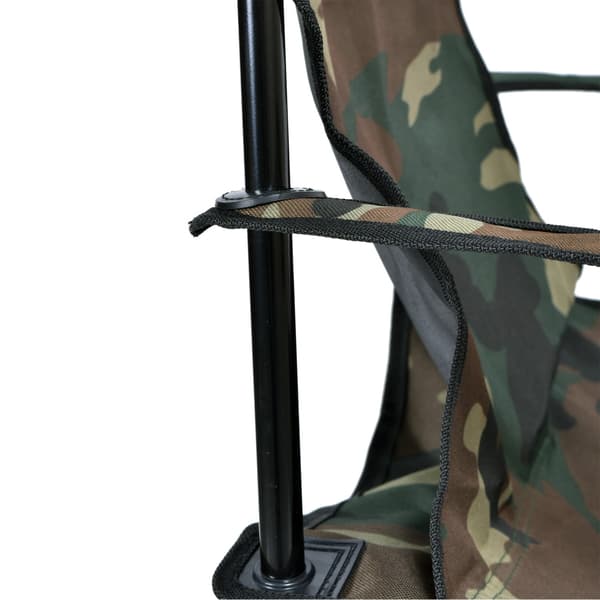 Sammenklappelig campingstol, camouflage, 100 kg kapacitet
