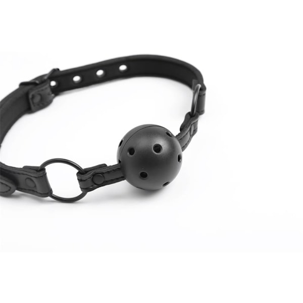 Säädettävä Brrathable Ball Gag Vegaaninen nahka