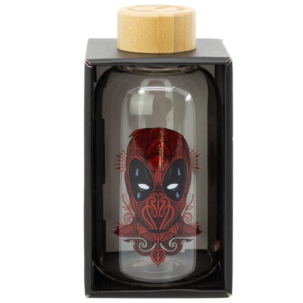 Deadpool 620 ml glasflaske – holdbart, unikt design