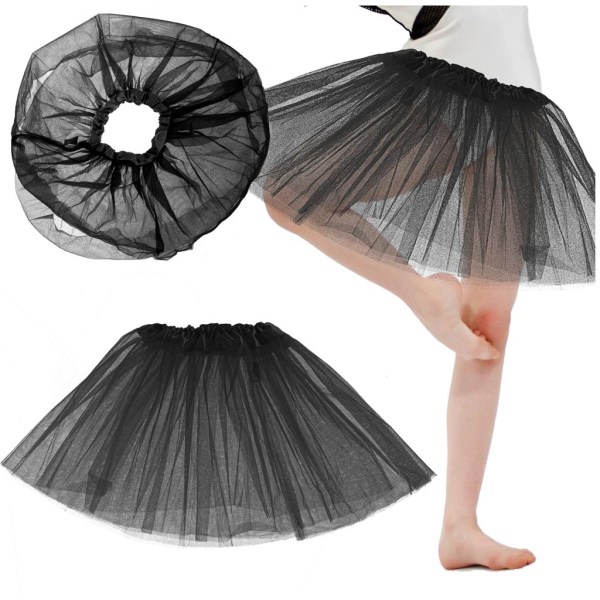 Tulle tutu nederdel kostume sort