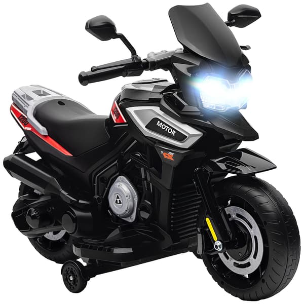 Elektrisk børnemotorcykel, 18-36 måneder, sort