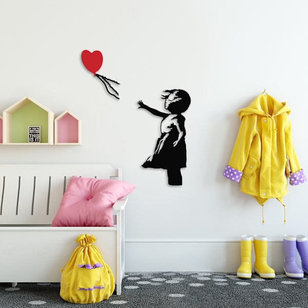 Koristeellinen metalliseinätarvike Banksy - 13