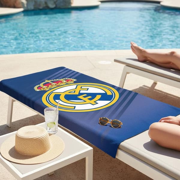 Real Madrid mikrofiber strandhåndklæde